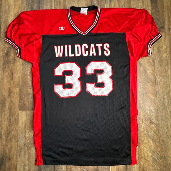 Vintage 90s Wildcats Jersey Men's 3XL Black Athletic Breathable Football 6492 - Picture 1 of 11